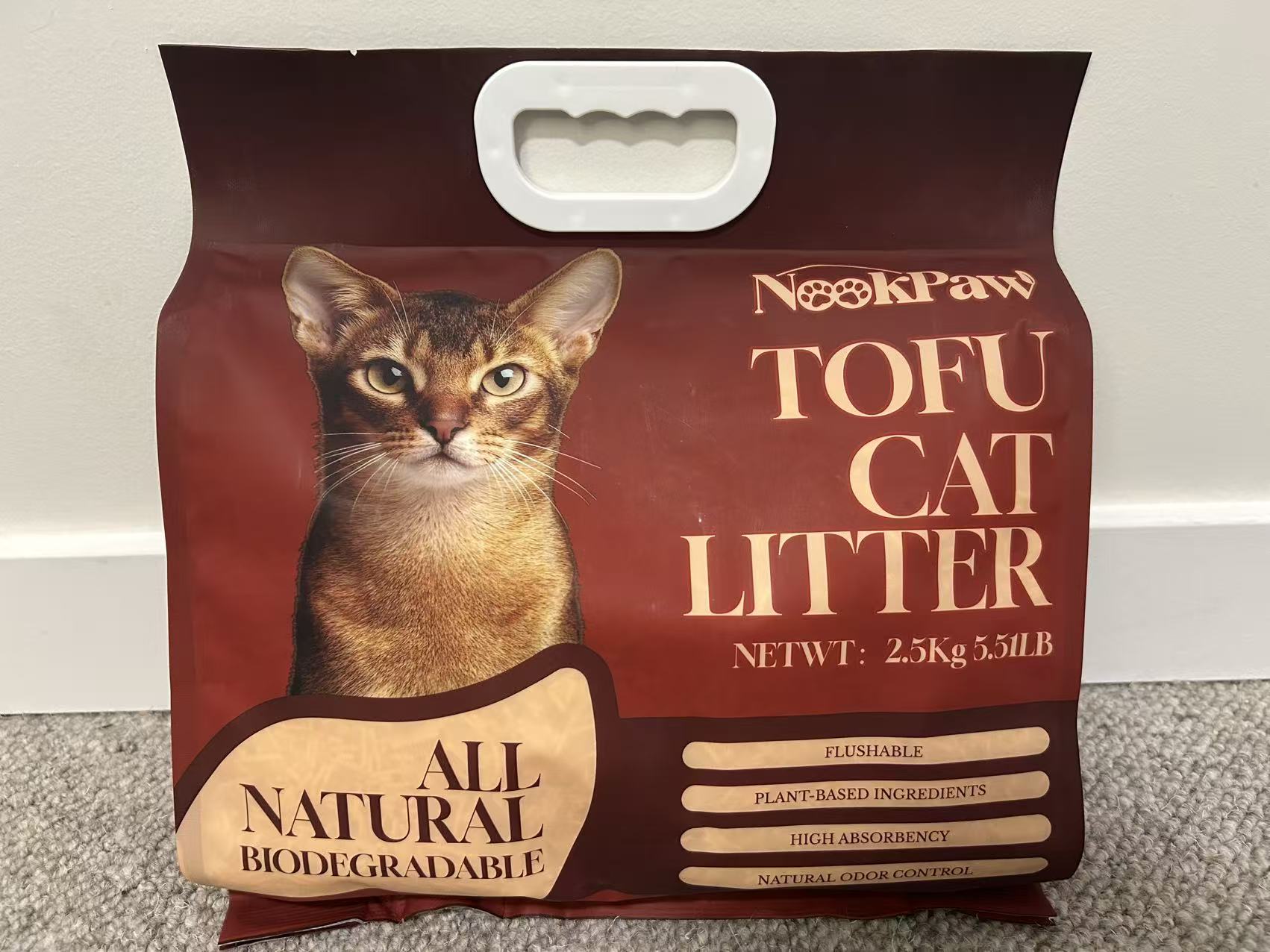 NookPaw Tofu Cat Litter retail bag front